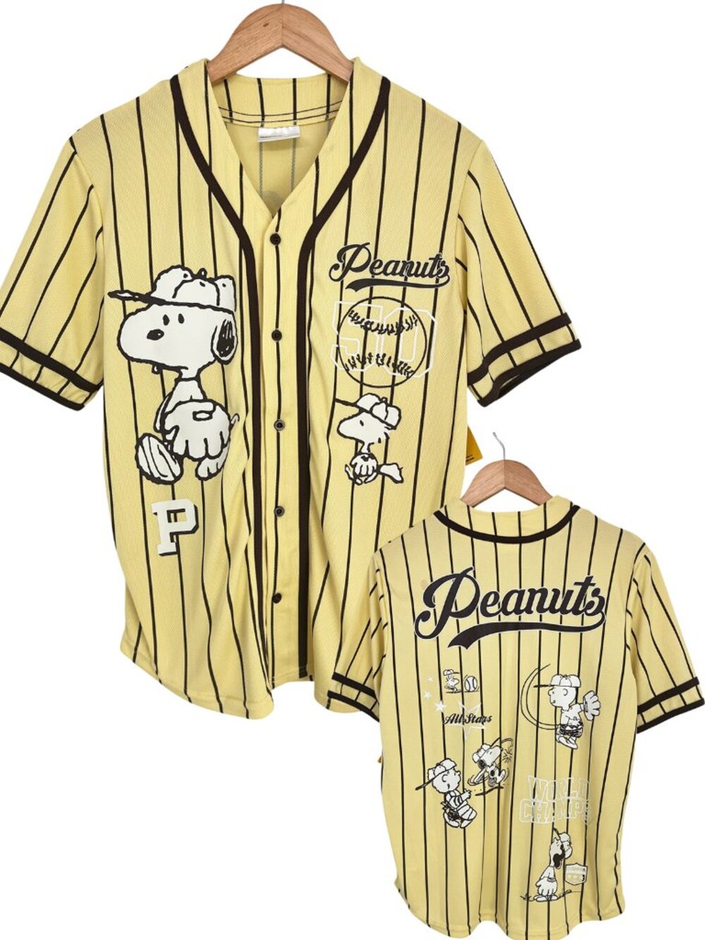 Peanuts Snoopy Charlie Brown Women’s Baseball Jersey NWT Small